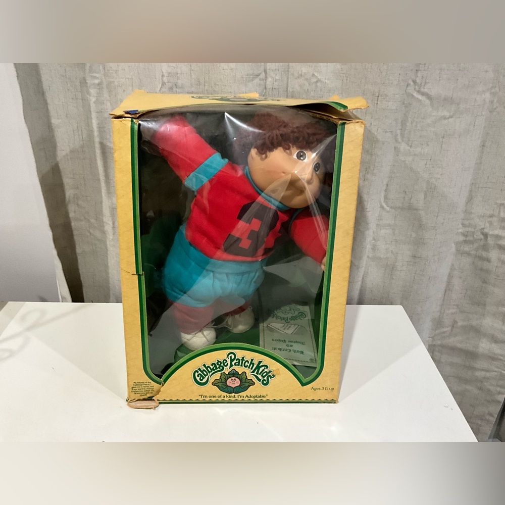 Vintage 1980’s Cabbage Patch Kids Boy Doll IOB Dillon